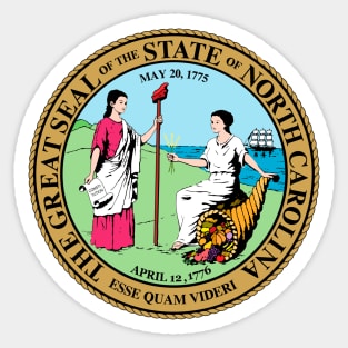 North Carolina Coat of Arms Sticker